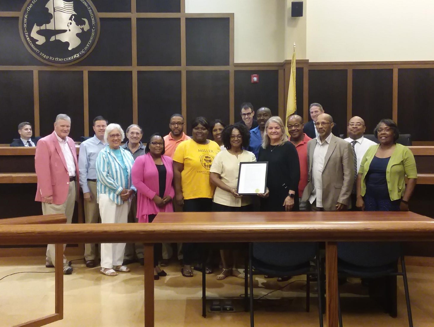 Hobbs Family Union members accept Proclamation
