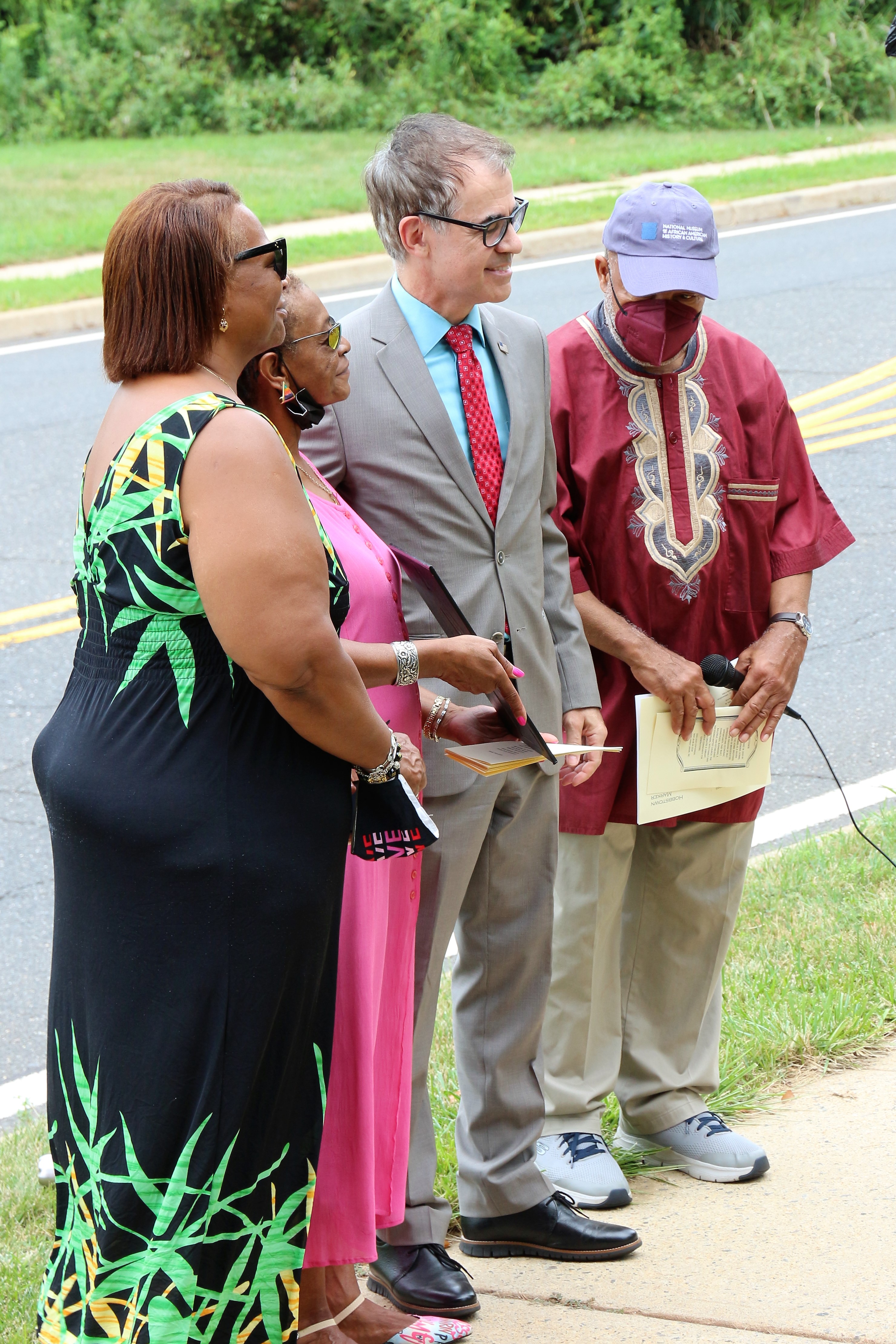 HFU Karon Patterson, Nan Hobbs Bennett, Steve Hobbs with Bridgewater Council President Pedrosa